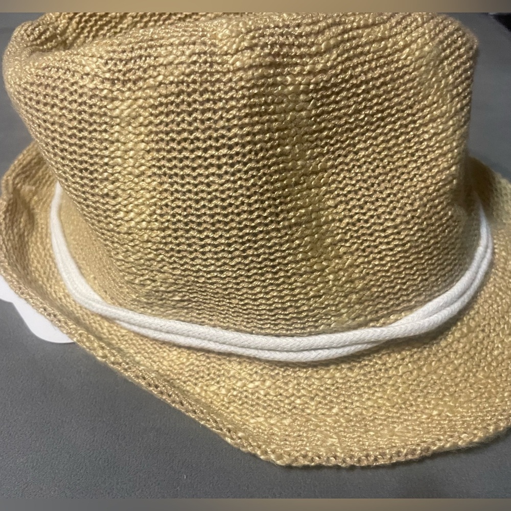 🔴 3/$12 Wonder Nation Boy’s Stylish Beige‎ Fedora Hat with Rope Trim! NWT! - Picture 6 of 8